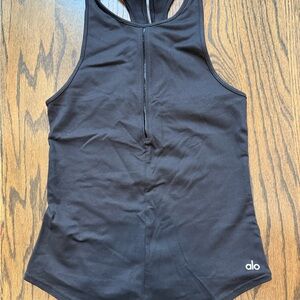 ALO Yoga Sleek Black Tank Top